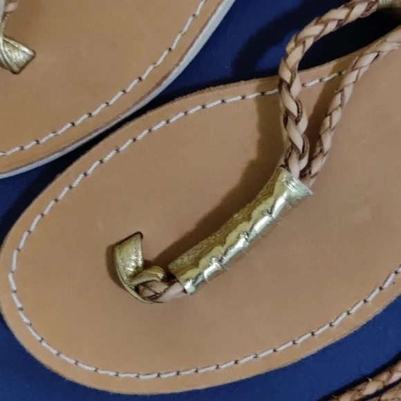 🆕 Cocobelle L*Space Gili Ankle Wrap Braid Sandals Sand Gladiator, 9 - Picture 5 of 13